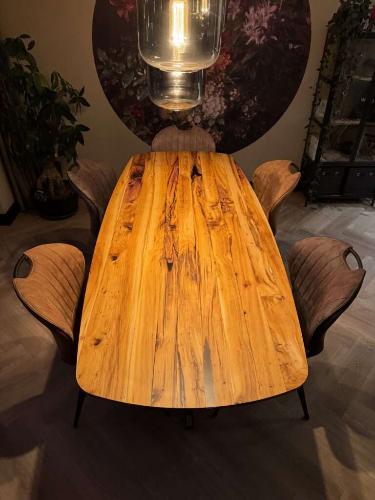 Eettafel epoxy Deens ovaal