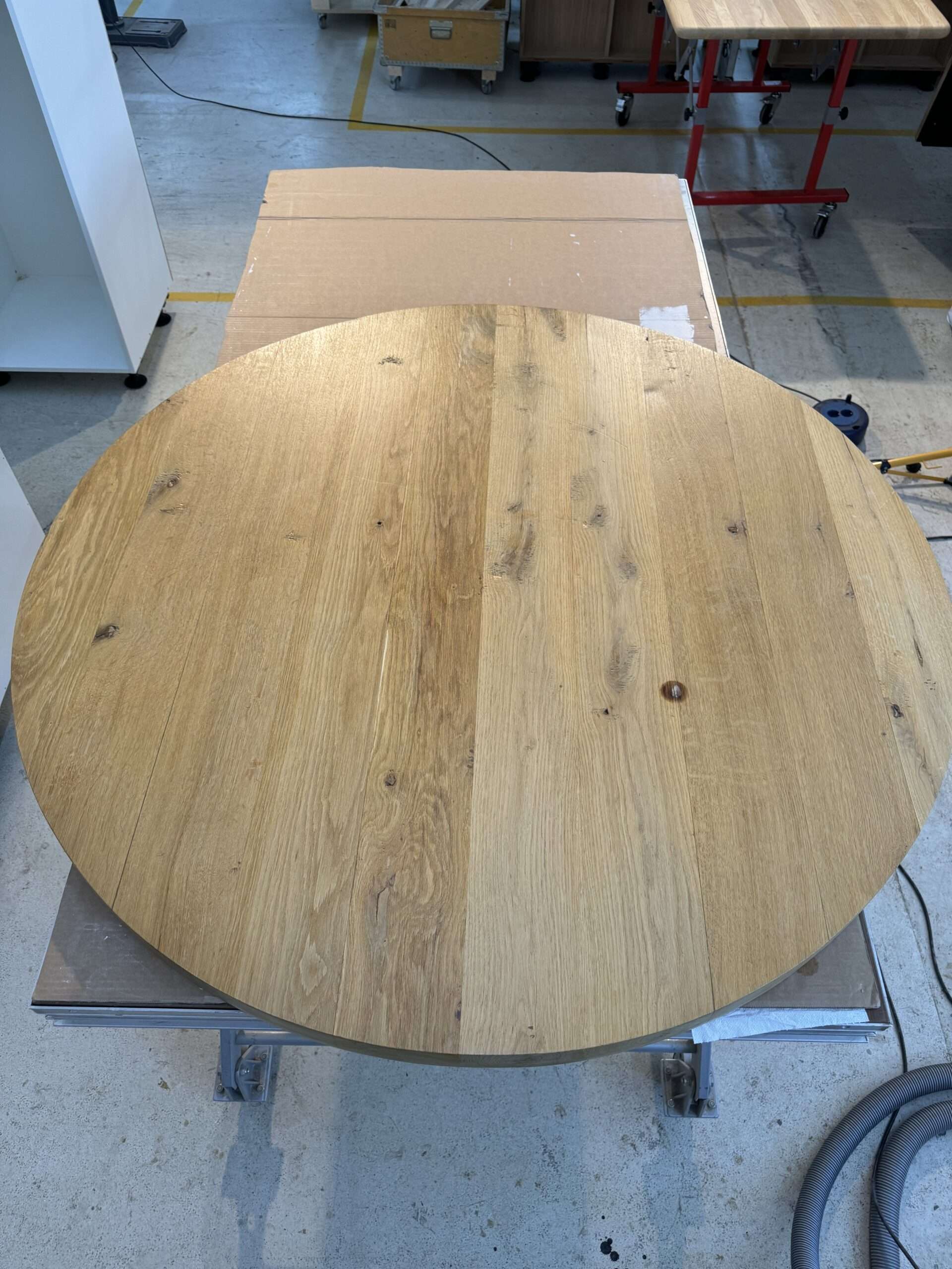 brandschade ronde eettafel