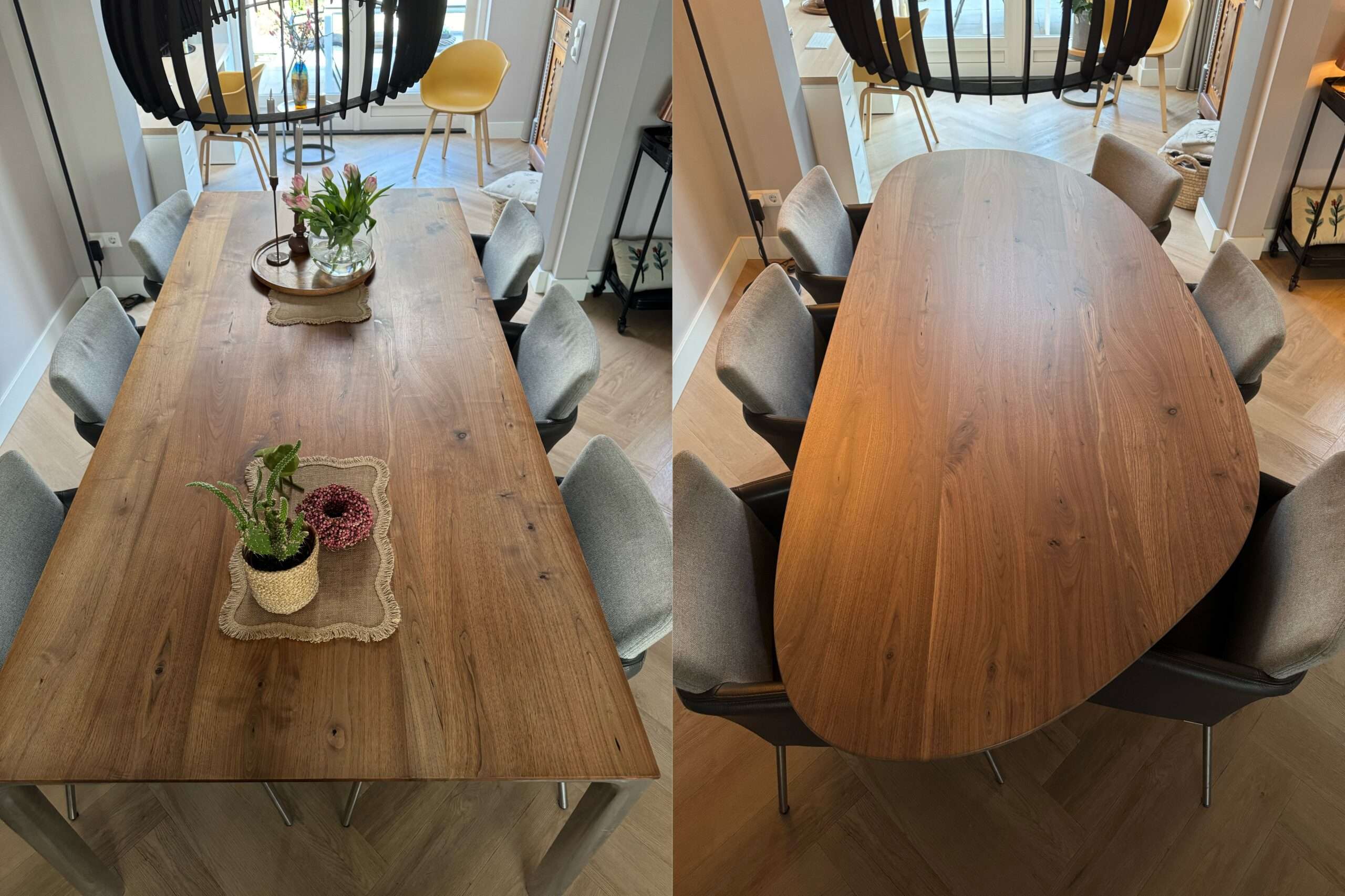 Tafel laten schuren en lakken